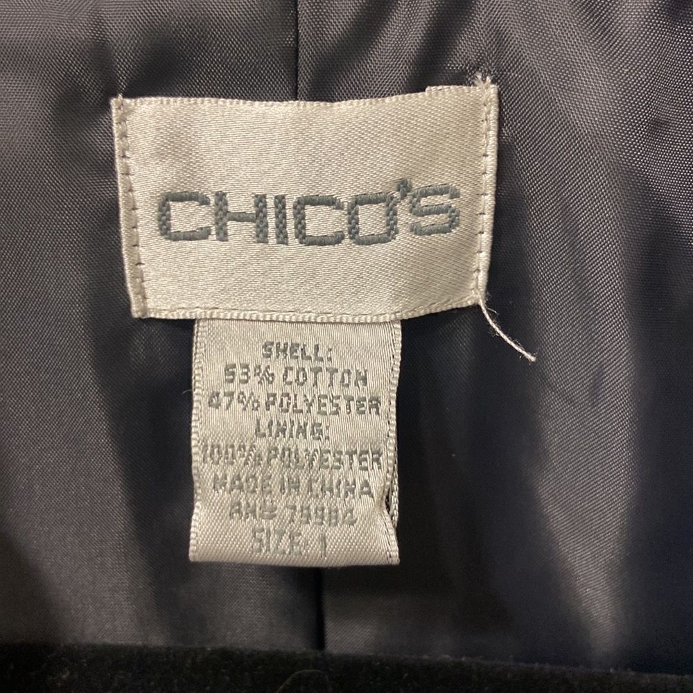 Black and white print jacket by Chicos size 1 - Picture 2 of 7